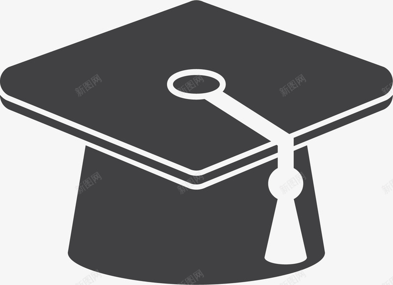 灰色简约学士帽png免抠素材_88icon https://88icon.com 学士帽 帽子 教育 灰色 简约 装饰图案