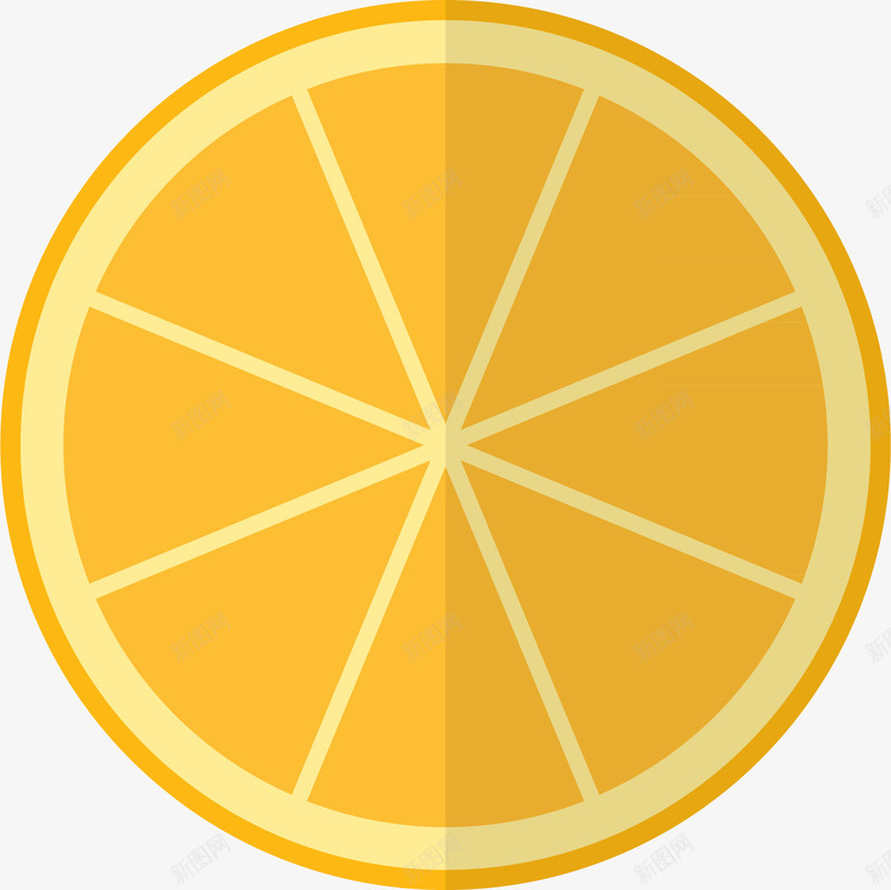 橘子切面图png免抠素材_88icon https://88icon.com 切面 卡通 橘子 黄色橘子