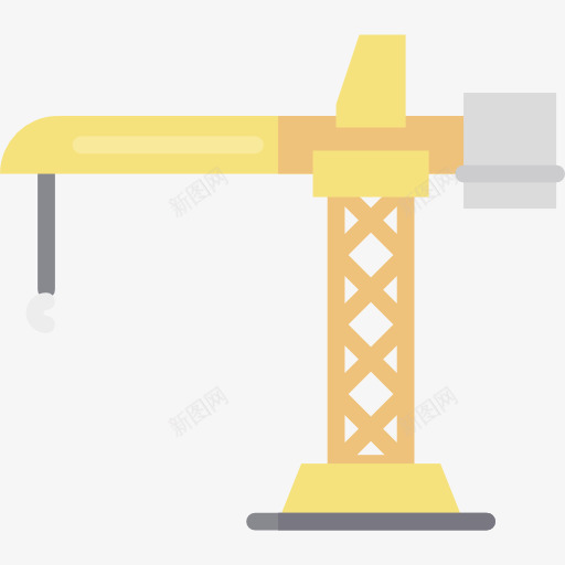 吊机机器png免抠素材_88icon https://88icon.com 吊机 机器 绳子 黄色