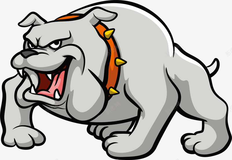 凶猛狗狗png免抠素材_88icon https://88icon.com 凶猛 狗狗 狗绳子 肌肉