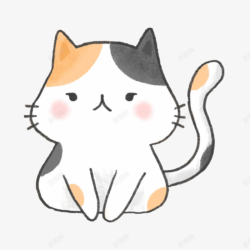 手绘水墨风格的猫咪矢量图ai免抠素材_88icon https://88icon.com PNG猫咪 手绘 手绘猫咪 手绘风格 猫咪 猫咪PNG 矢量图