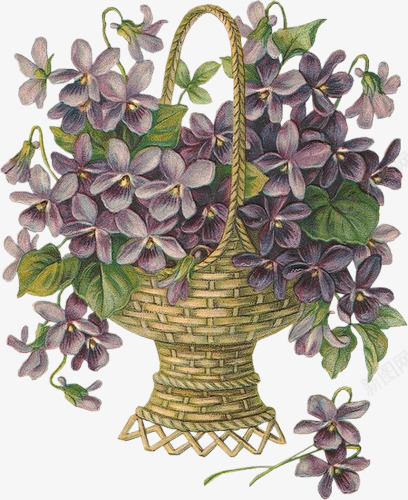 古典怀旧紫色花篮png免抠素材_88icon https://88icon.com 古典 怀旧 紫色 花篮