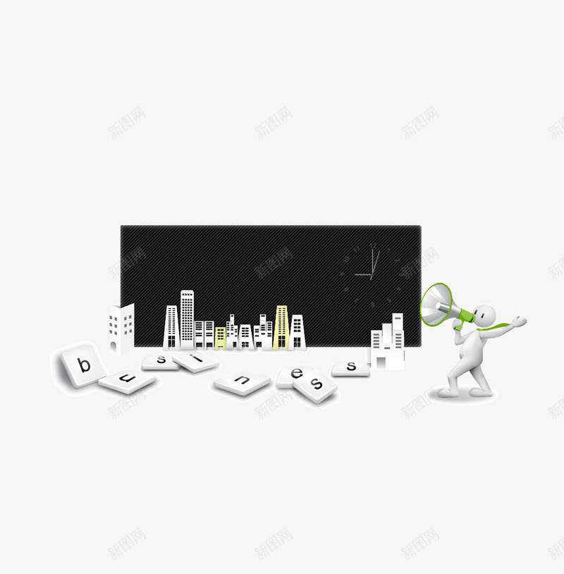 背景装饰黑白色系字母png免抠素材_88icon https://88icon.com 喇叭 字母 线条 背景装饰