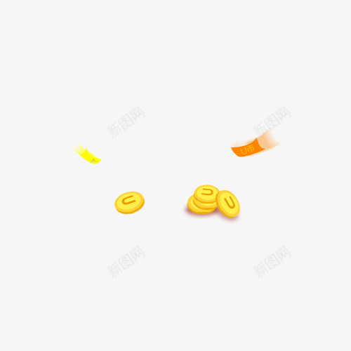 金币纸币png免抠素材_88icon https://88icon.com 免扣png素材 淘宝商业 纸币 金币