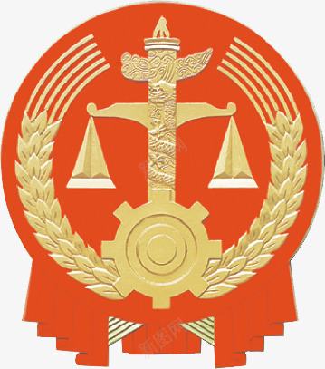 红色中国风建筑徽章png免抠素材_88icon https://88icon.com 国风 建筑 徽章 红色