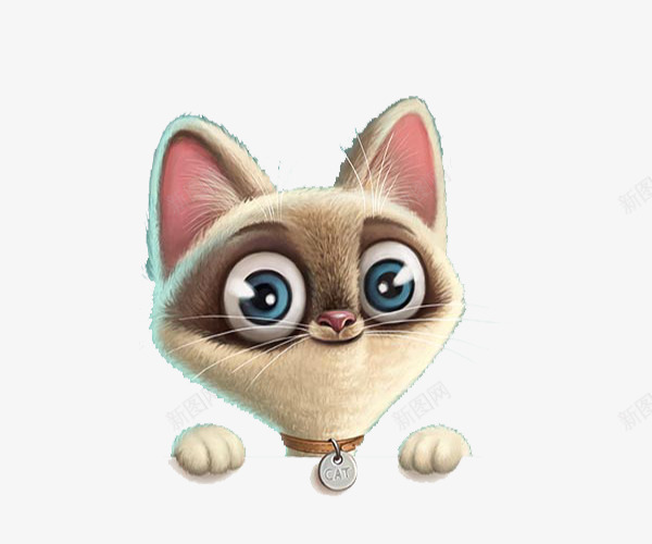 3d卡通猫咪psd免抠素材_88icon https://88icon.com 3d 卡通 猫咪 简约