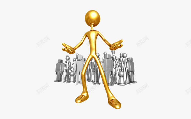 PPT商务小金人png免抠素材_88icon https://88icon.com PPT素材 上班族 会议 办公 卡通 商务团队 扁平化 职场