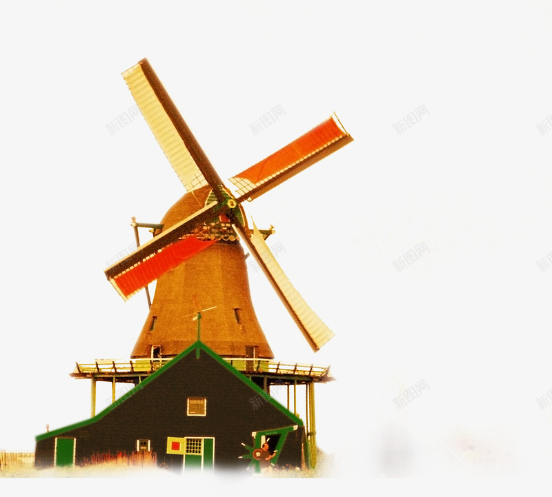 春天郊外美景风车造型png免抠素材_88icon https://88icon.com 春天 美景 造型 郊外 风车