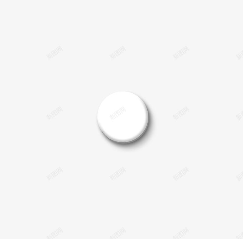 一颗白色徽章psd免抠素材_88icon https://88icon.com 一颗 实物 徽章 白色