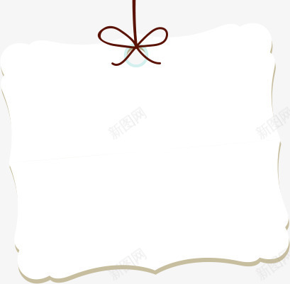 文案背景png免抠素材_88icon https://88icon.com 文案框 文案背景 白色 蝴蝶结 装饰 装饰素材
