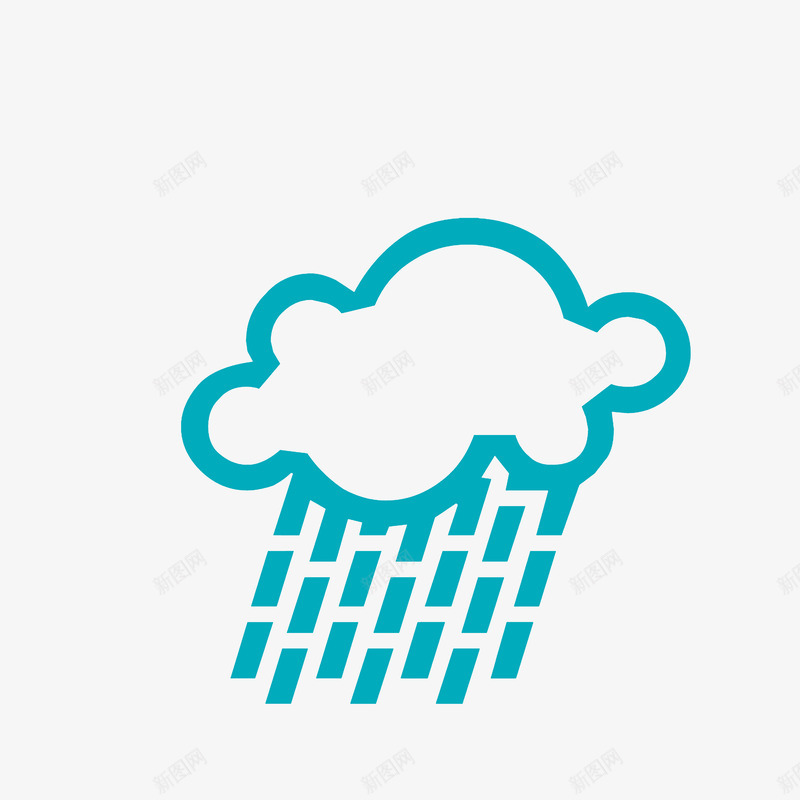 蓝色大暴雨天气标志png免抠素材_88icon https://88icon.com 大暴雨天气 安全出行提醒 气象标志 蓝色标志