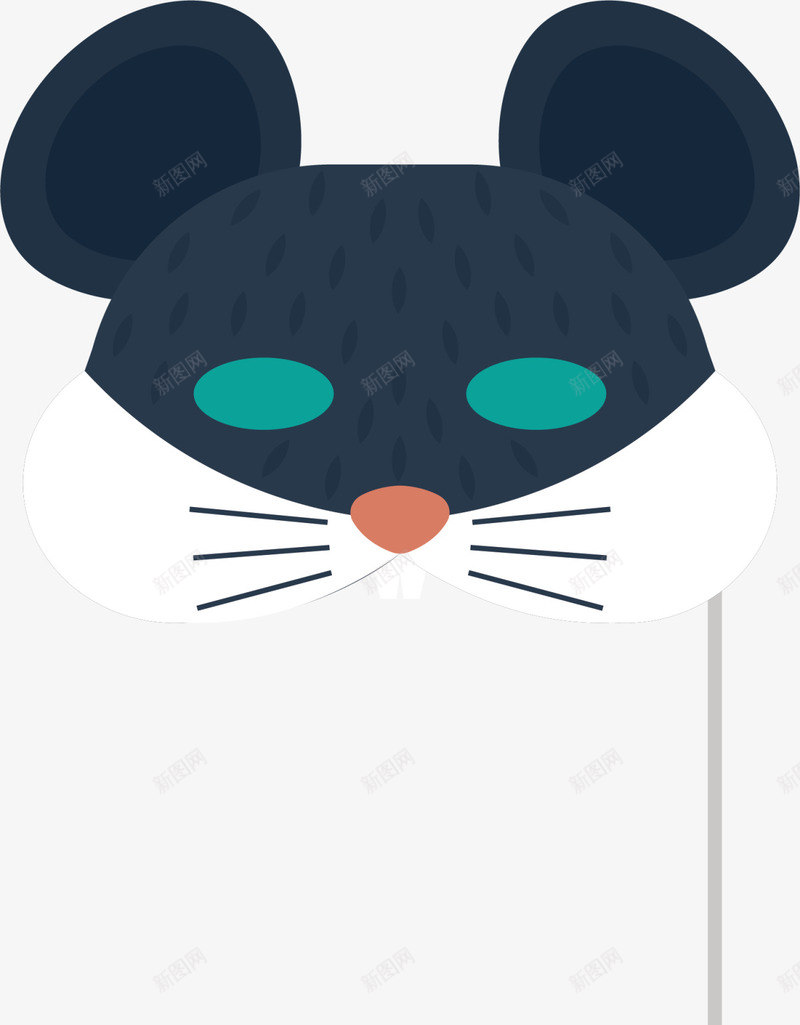 愚人节蓝色猫咪面具png免抠素材_88icon https://88icon.com 4月1号 愚人节 愚人节面具 搞怪 整蛊 猫咪面具 马戏团