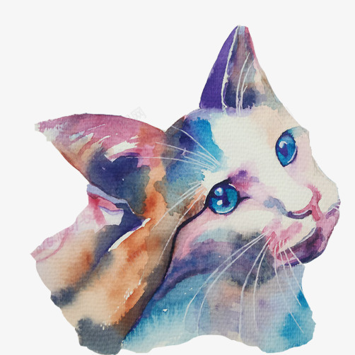 猫咪头像手绘图png免抠素材_88icon https://88icon.com 头像 忧郁表情 手绘 猫 蓝色调