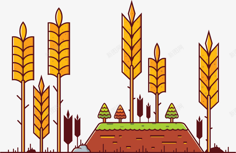 坡地高粱png免抠素材_88icon https://88icon.com 农作物 坡地 粮食穗 红高粱穗 谷物 高粱穗