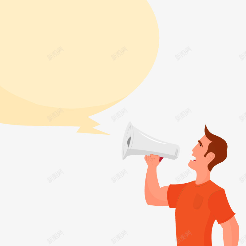 商务喇叭矢量图ai免抠素材_88icon https://88icon.com 呐喊 商务矢量 对话 电子喇叭 黄色 矢量图