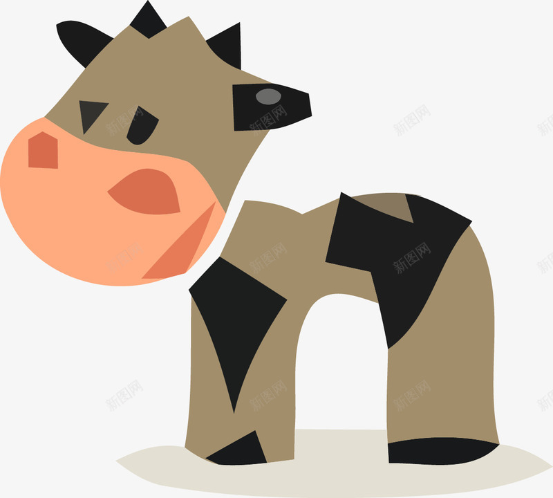 卡通可爱奶牛矢量图ai免抠素材_88icon https://88icon.com 卡通 可爱 奶牛 矢量图