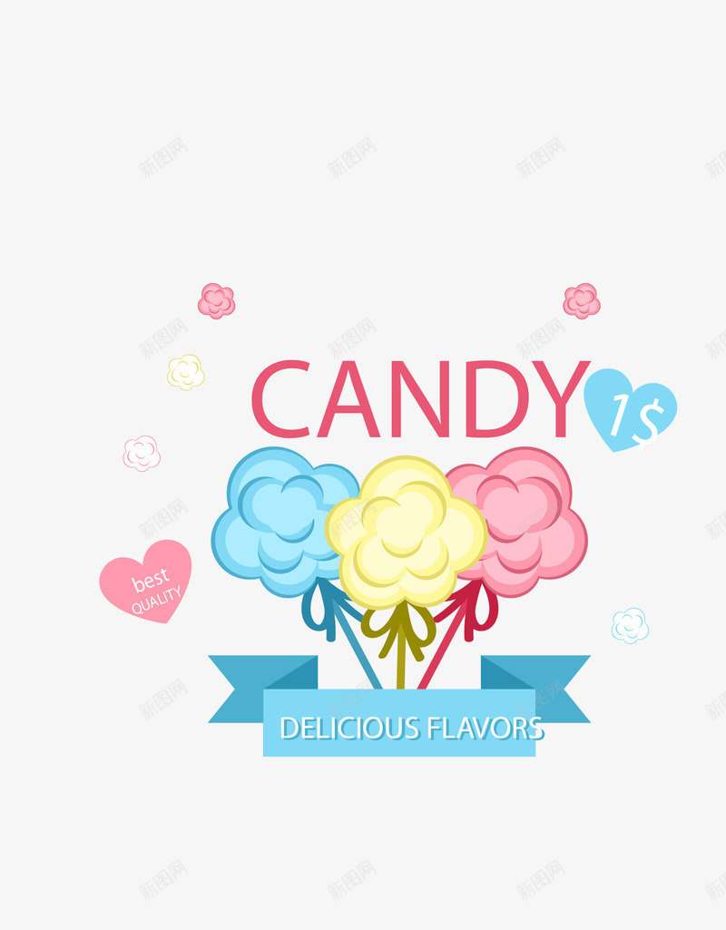 彩色浪漫温馨小花装饰矢量图eps免抠素材_88icon https://88icon.com 小花装饰 彩色小花 浪漫温馨 矢量小花 矢量图