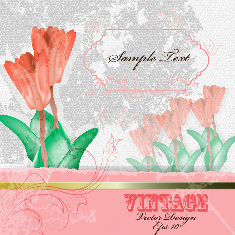 温馨花朵背景04png免抠素材_88icon https://88icon.com 温馨花朵 矢量素材 背景