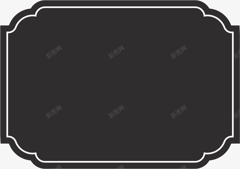 黑色简约框架png免抠素材_88icon https://88icon.com 图案 框架 简约 线条 背景 边框纹理 黑色