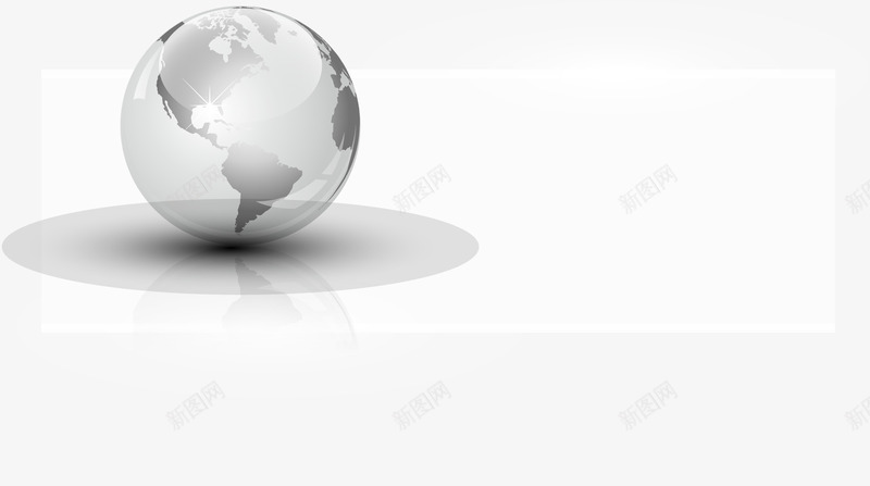 地球条幅矢量图ai免抠素材_88icon https://88icon.com 全球 装饰 透明 金融 矢量图