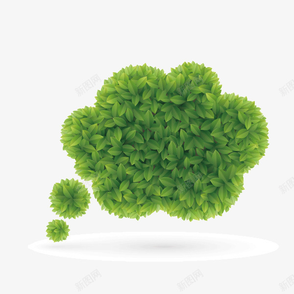对话框绿色树叶投影矢量图ai免抠素材_88icon https://88icon.com 对话框 投影 树叶 绿色 矢量图