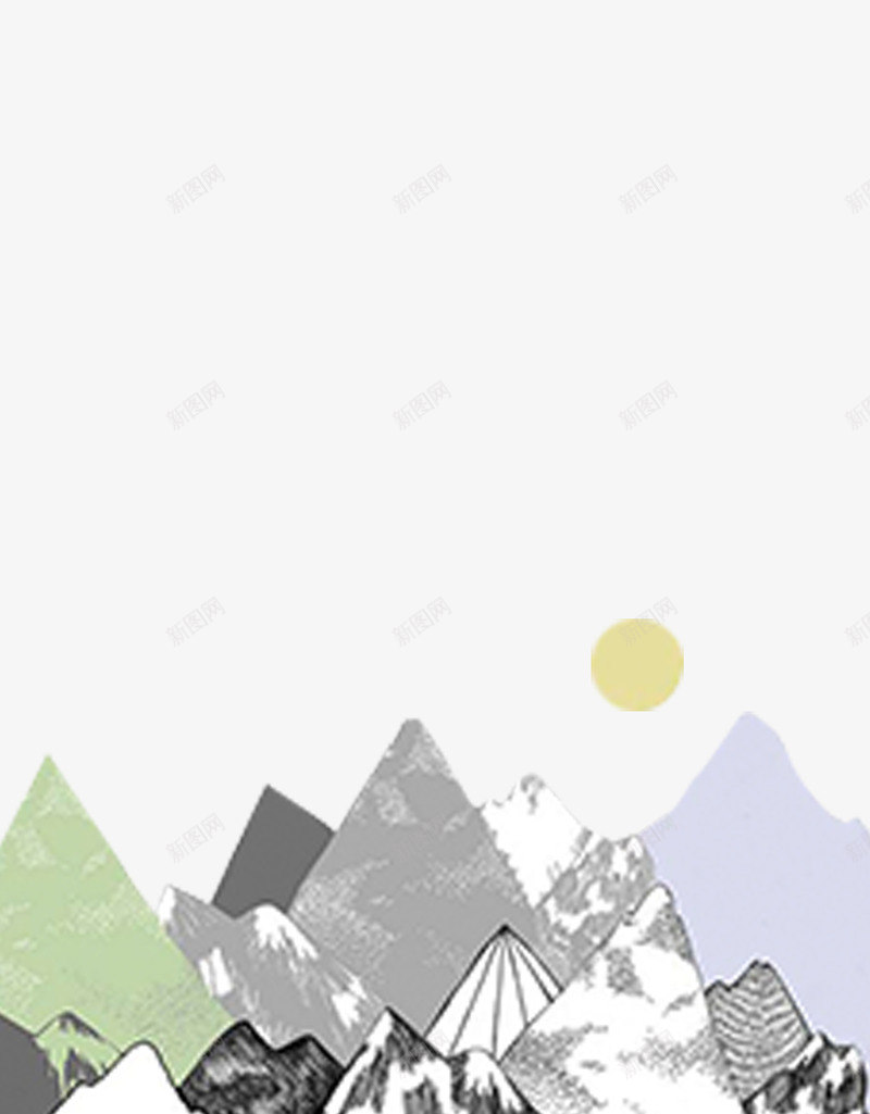 彩绘图案png免抠素材_88icon https://88icon.com 创新 山形 清新