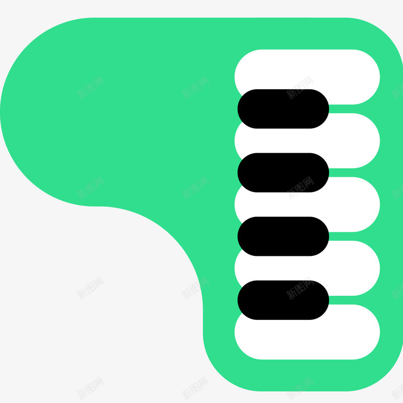 绿色钢琴卡通插画png免抠素材_88icon https://88icon.com 乐器 卡通乐器 电子琴 矢量钢琴 绿色钢琴卡通插画 音乐