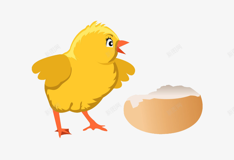小鸡卡通png免抠素材_88icon https://88icon.com 卡通小鸡 可爱形象 小鸡蛋壳 黄色小鸡