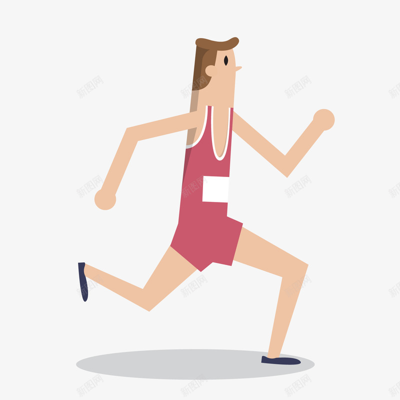 跑步健身png免抠素材_88icon https://88icon.com 人物介绍 人物插画 健身 卡通人物 矢量人物 跑步