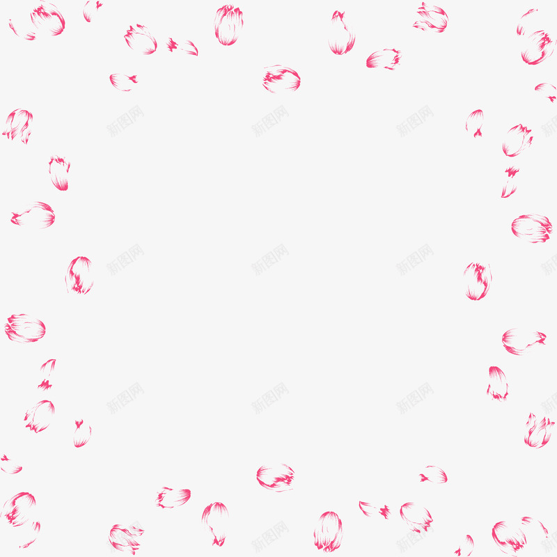 手绘温馨花朵边框png免抠素材_88icon https://88icon.com 温馨 花朵 边框
