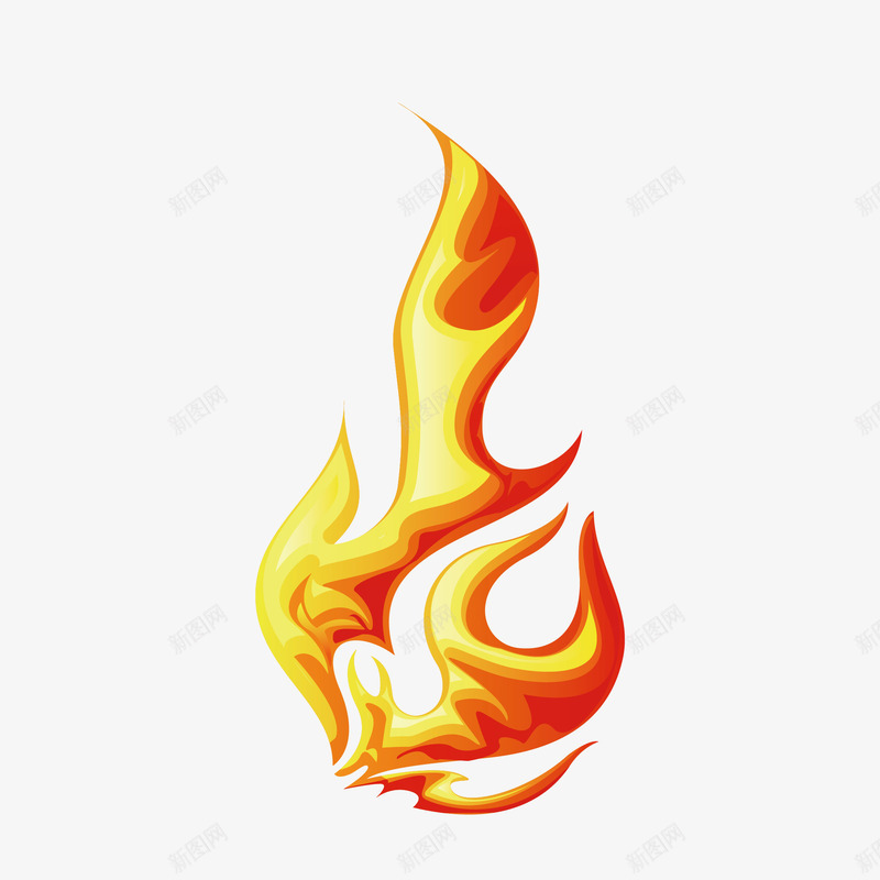燃烧火苗矢量图eps免抠素材_88icon https://88icon.com 卡通 图案 小清新 火焰 火苗 炫彩 燃烧 装饰 黄色 矢量图