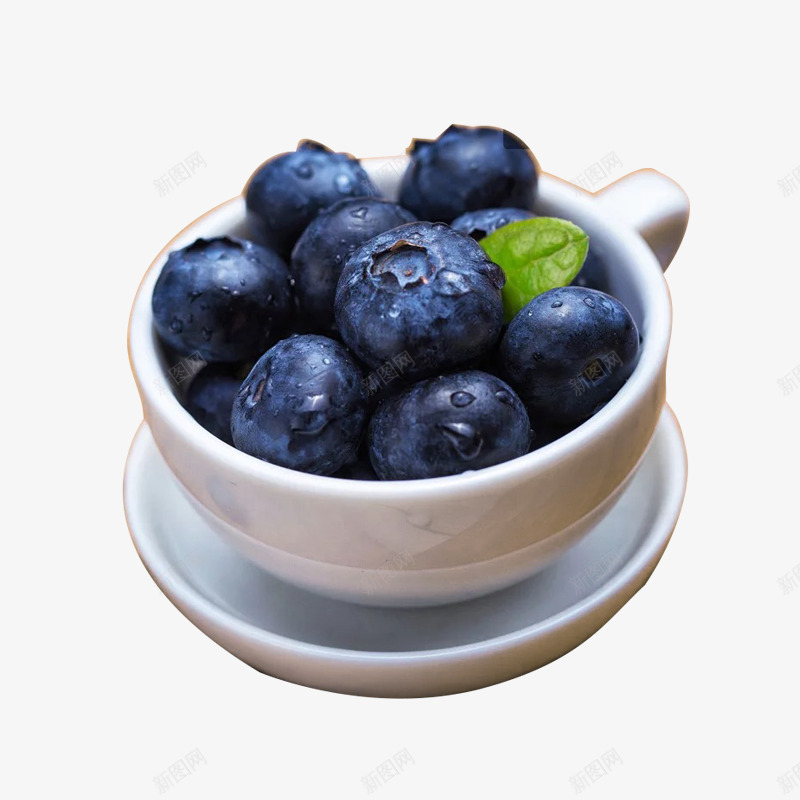 新鲜蓝莓png免抠素材_88icon https://88icon.com 产品实物 新鲜水果 盘子 紫色 蓝莓