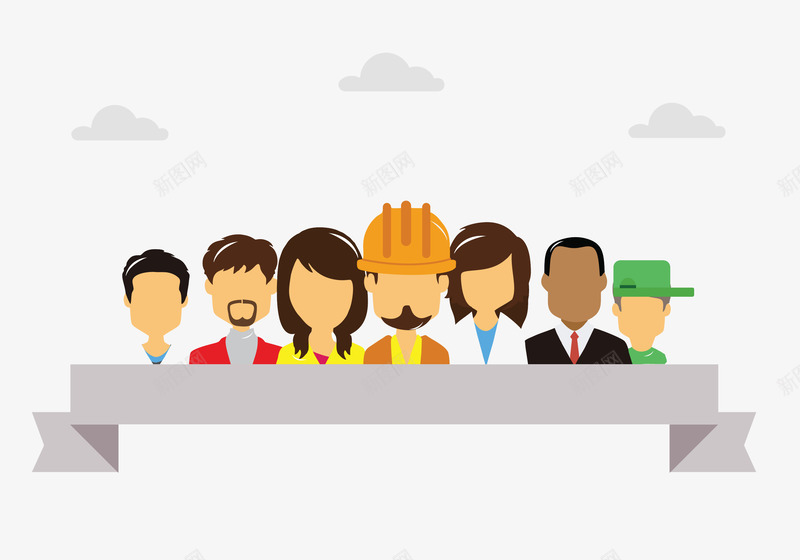 五一劳动节工人矢量图eps免抠素材_88icon https://88icon.com 五一 五一劳动节 劳动节人民 矢量劳动节 矢量飘带 紫色 紫色飘带 矢量图
