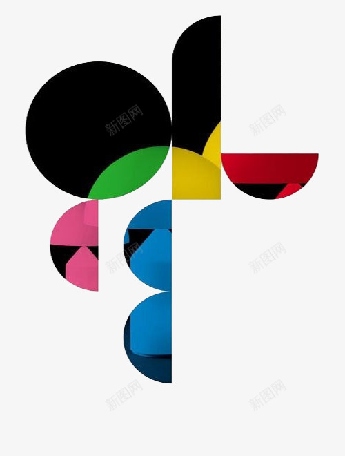 七巧板拼接psd免抠素材_88icon https://88icon.com 七巧板 拼接 科技 简约