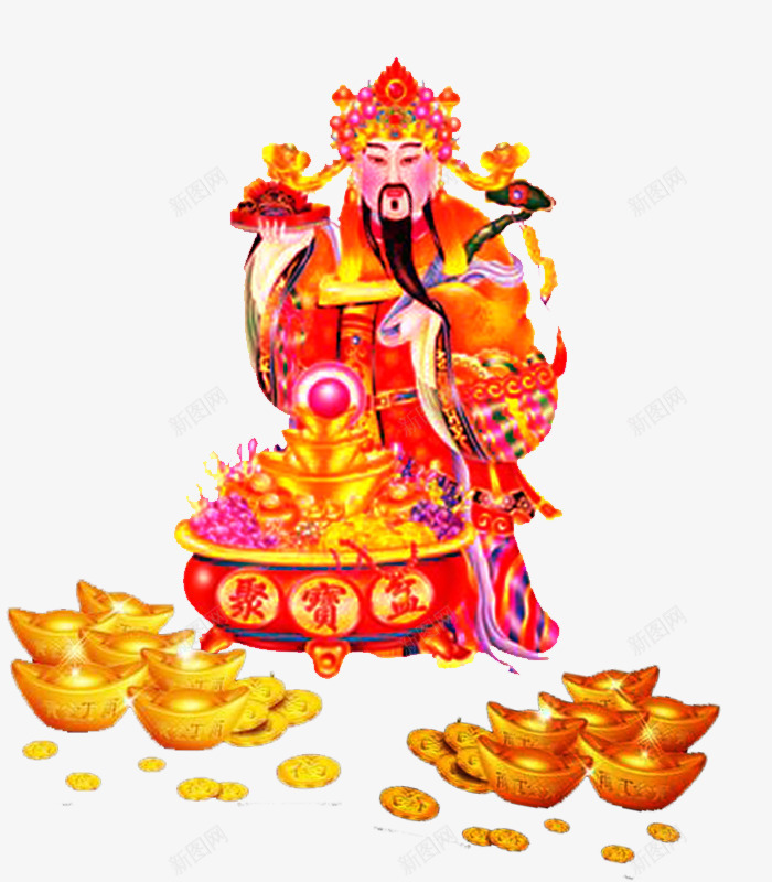 武财神png免抠素材_88icon https://88icon.com 关云长 如意 武财神 红脸关云长 财神 财神素材