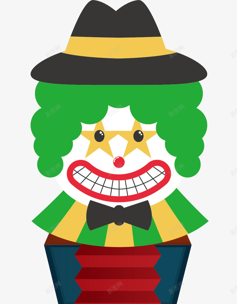 绿色卷发恶魔小丑png免抠素材_88icon https://88icon.com joker 卷发小丑 小丑 小丑joker 小丑形象 恶魔小丑 矢量小丑 绿色 绿色小丑
