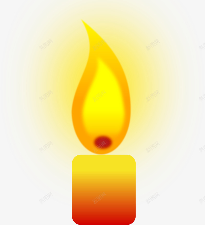 黄色烛光png免抠素材_88icon https://88icon.com 灯烛 烛光 蜡烛 黄色