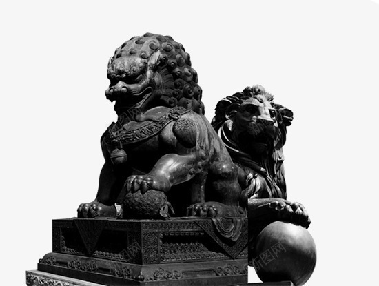 门前石狮子png免抠素材_88icon https://88icon.com 古代风格 门前石狮子 雕刻