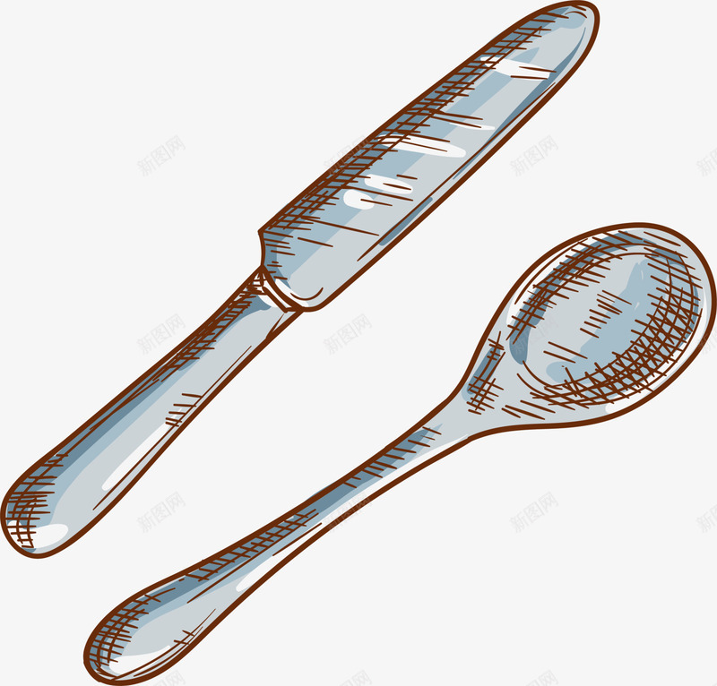 灰色餐具小刀png免抠素材_88icon https://88icon.com 灰色勺子 灰色小刀 素描勺子 素描小刀 素描餐具 餐具小刀
