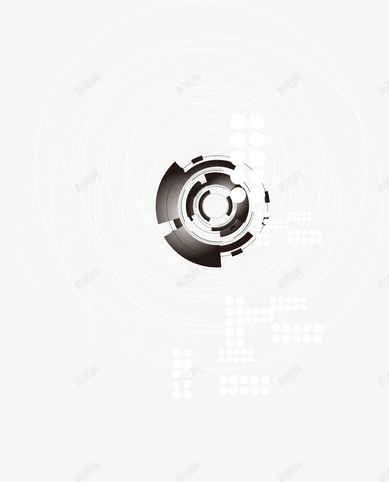 黑色科技线圈png免抠素材_88icon https://88icon.com 图案 科技 线圈 边框纹理 黑色