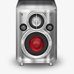 红色手绘音响png免抠素材_88icon https://88icon.com 红色 音响