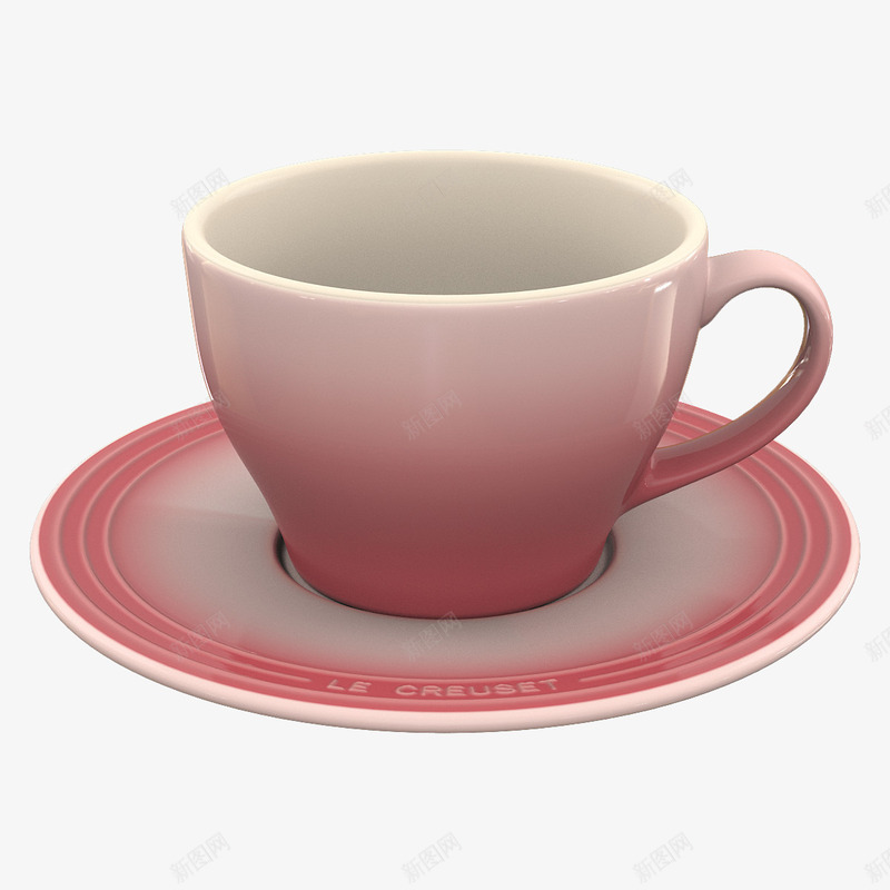 渐变色空杯子png免抠素材_88icon https://88icon.com 杯子 杯子把手 渐变色空杯子 空容器 空杯子 红杯子 红色空杯子