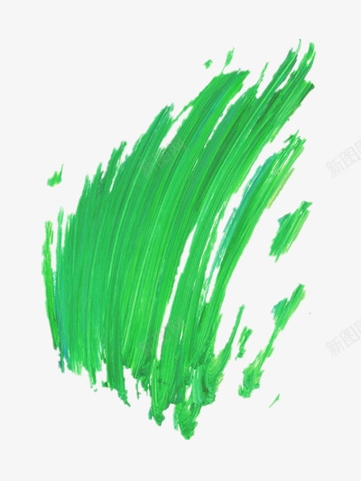水粉装饰png免抠素材_88icon https://88icon.com 刮痕 图画 水彩 绿色