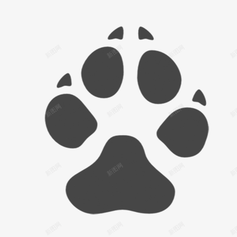 灰色狗爪png免抠素材_88icon https://88icon.com 动物瓜子 宠物 灰色 爪印 狗爪