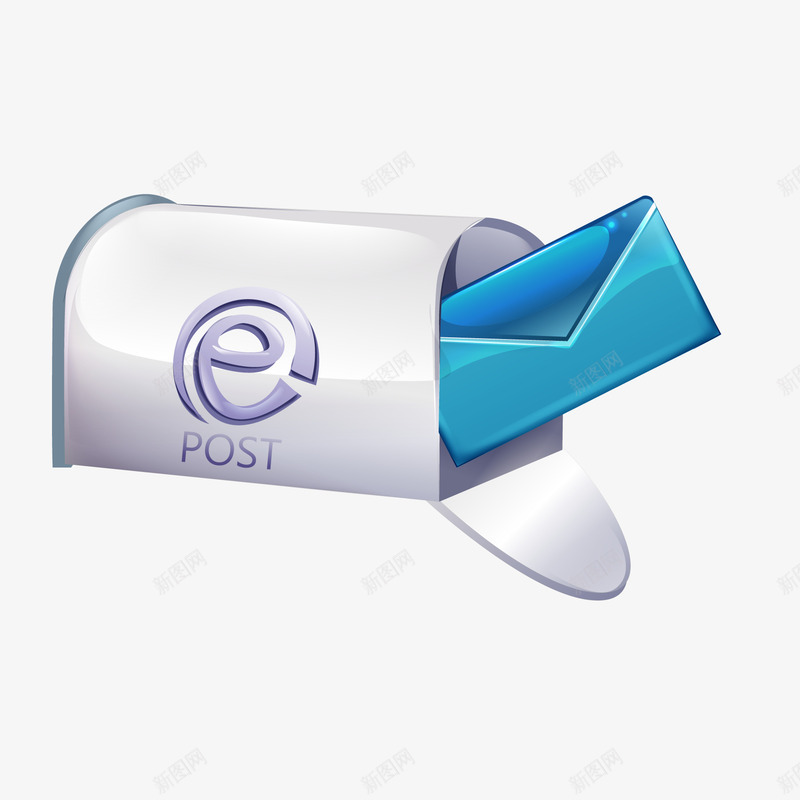 卡通电子邮箱矢量图ai免抠素材_88icon https://88icon.com 互联网 卡通 收件箱 电子邮箱 邮件 矢量图