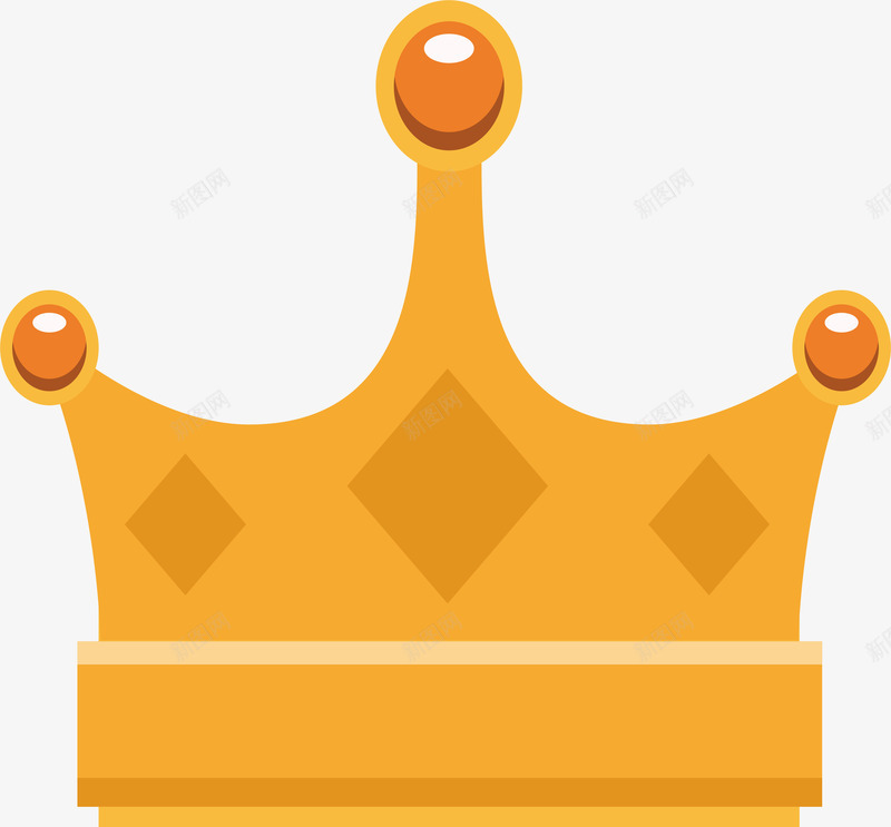 精美金色贵族王冠矢量图ai免抠素材_88icon https://88icon.com 卡通 国王 贵族 贵族王冠 金色 金色王冠 矢量图