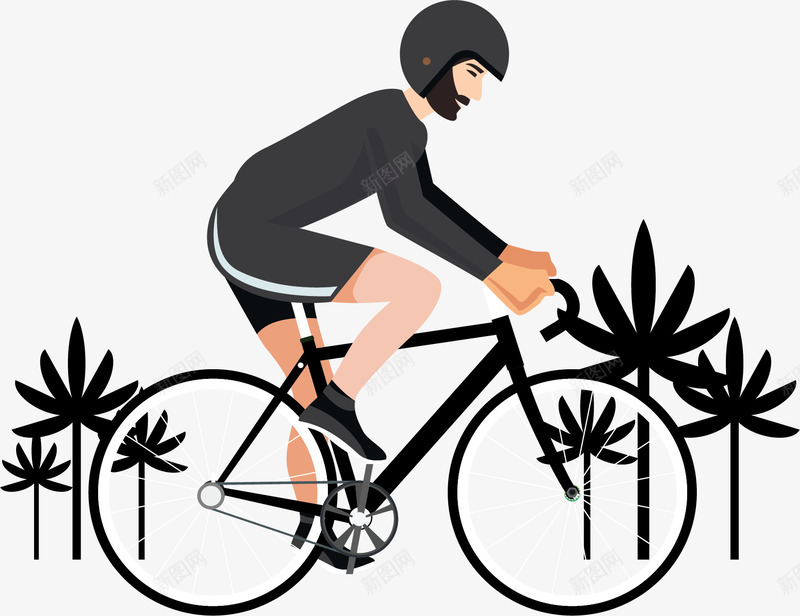 公路骑车运动的人矢量图ai免抠素材_88icon https://88icon.com 健身 健身运动 矢量png 骑车 骑车健身 骑车运动 矢量图