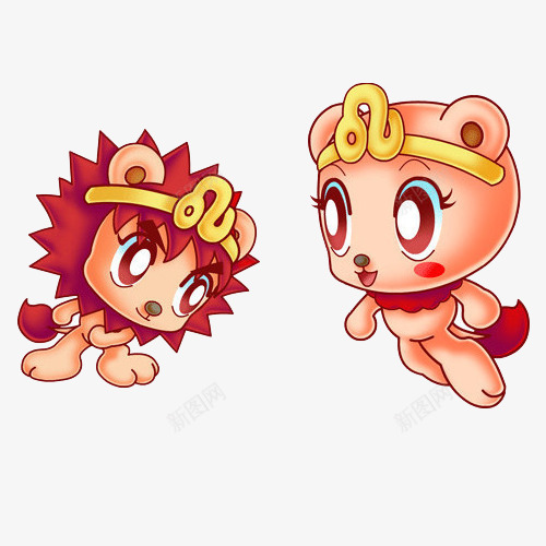 手绘卡通可爱星座狮子座psd免抠素材_88icon https://88icon.com 卡通 可爱 手绘 星座 狮子座