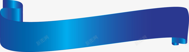 手绘蓝色条幅矢量图ai免抠素材_88icon https://88icon.com 手绘 条幅 绸缎 蓝色 矢量图