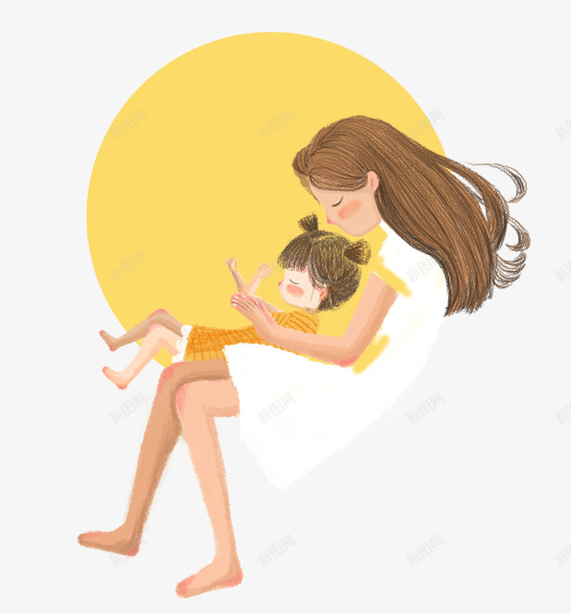 手绘人物插图温馨插画母亲节妈妈png免抠素材_88icon https://88icon.com 人物插图 妈妈与女孩 手绘 手绘人物插图温馨插画母亲节妈妈与女孩玩闹插图免费下载 插画 母亲节 温馨 玩闹插图